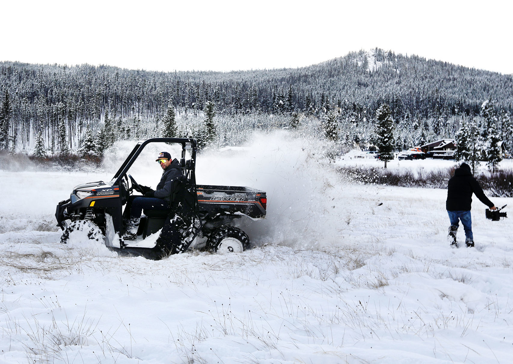 Travis Pastrana films with Tim Montana in Elk Park